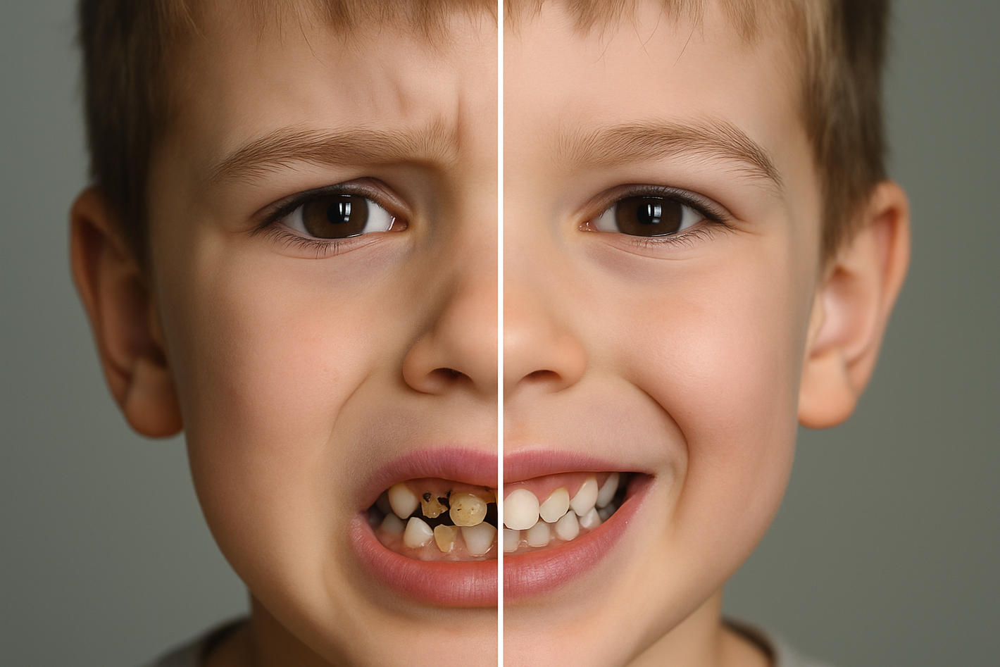 A real child, not a cartoon